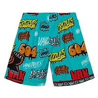 Mitchell & Ness Turquoise Vancouver Grizzlies Hardwood Classics Slap Sticker Swingman pour homme - Short