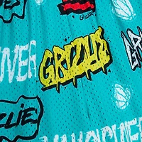 Mitchell & Ness Turquoise Vancouver Grizzlies Hardwood Classics Slap Sticker Swingman pour homme - Short