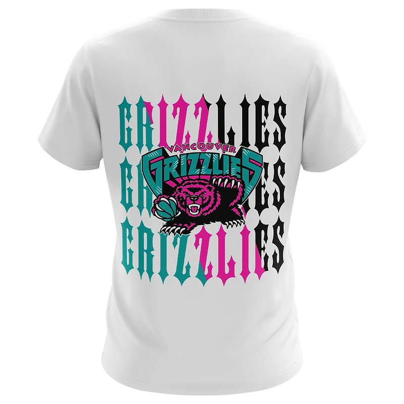 T-shirt Mitchell & Ness Vancouver Grizzlies A Good Trip pour homme, blanc
