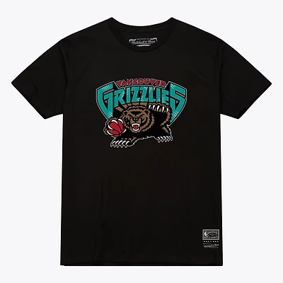T-shirt unisexe Mitchell & Ness noir Vancouver Grizzlies Hardwood Classics Arch