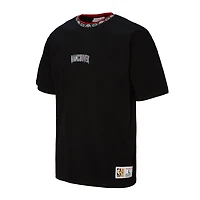 Unisex Mitchell & Ness Black Vancouver Grizzlies Playmaker Vintage Logo T-Shirt