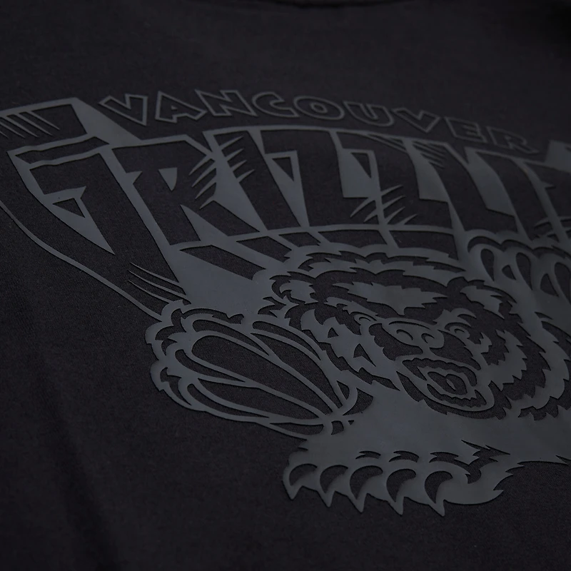 Unisex Mitchell & Ness Black Vancouver Grizzlies Playmaker Vintage Logo T-Shirt