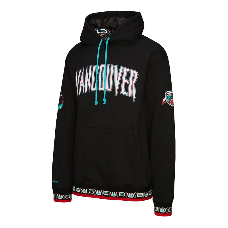 Unisex Mitchell & Ness Black Vancouver Grizzlies Vintage Heavyweight Hoodie