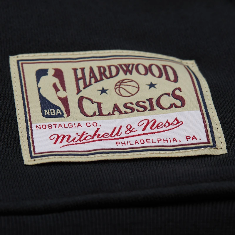 Sweat à capuche zippé unisexe Mitchell & Ness Mike Bibby Black Vancouver Grizzlies Hardwood Classics Maxxed Out