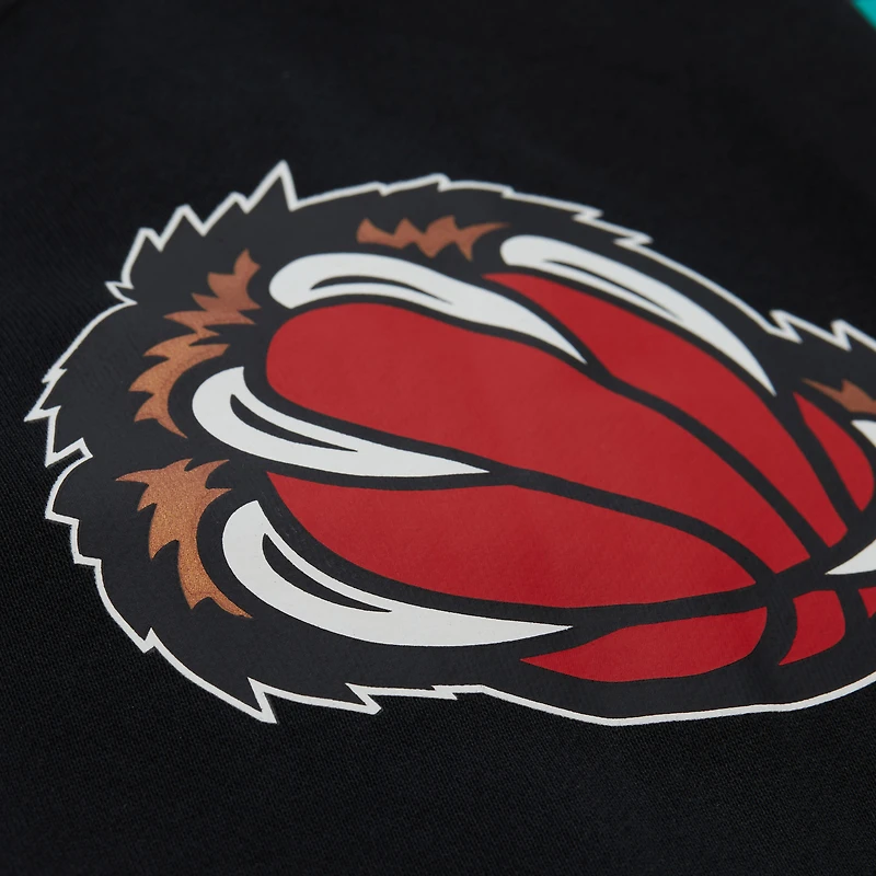 Sweat à capuche zippé unisexe Mitchell & Ness Mike Bibby Black Vancouver Grizzlies Hardwood Classics Maxxed Out