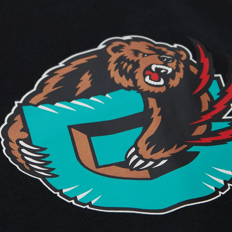 Sweat à capuche zippé unisexe Mitchell & Ness Mike Bibby Black Vancouver Grizzlies Hardwood Classics Maxxed Out