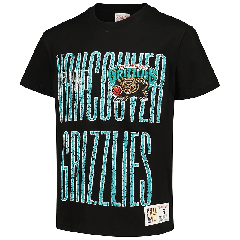 T-shirt noir Mitchell & Ness Vancouver Grizzlies Hardwood Classics Hometown 2.0 pour jeunes