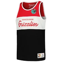 Youth Mitchell & Ness Red Vancouver Grizzlies Hardwood Classics Special Script Tank Top