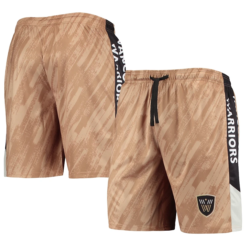 Short en maille statique FOCO Gold Vancouver Warriors pour homme
