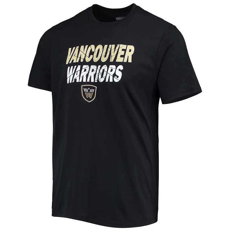 T-shirt Thrive pour hommes avec logo de l'équipe Vancouver Warriors Levelwear noir