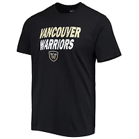 T-shirt Thrive pour hommes avec logo de l'équipe Vancouver Warriors Levelwear noir
