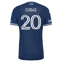 Maillot authentique adidas Andrés Cubas bleu Vancouver Whitecaps FC 2026 The Coastal pour homme