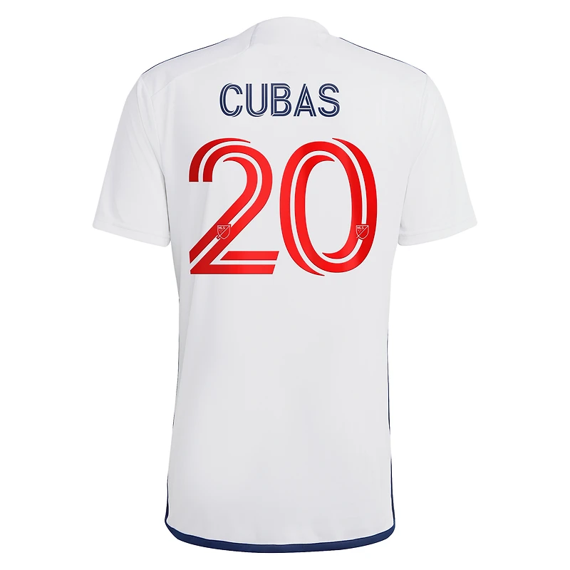 Men's adidas Andrés Cubas White Vancouver Whitecaps FC 2023 Bloodlines - Replica Player Jersey