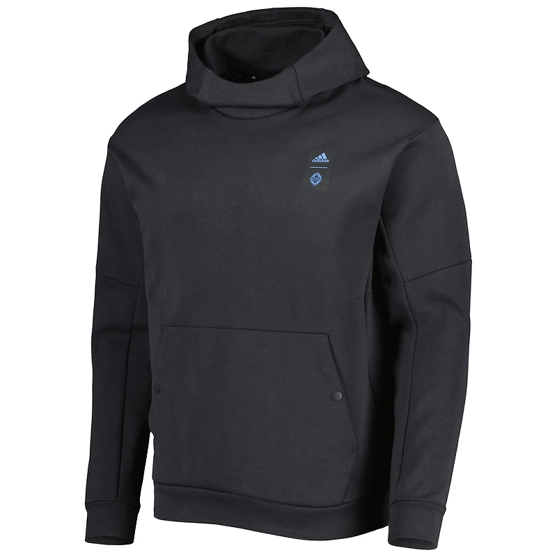 Chandail à capuchon de voyage pour homme adidas Vancouver Whitecaps FC 2023 noir