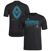 Men's adidas  Black Vancouver Whitecaps FC 2026 Anthem AEROREADY Pregame T-Shirt
