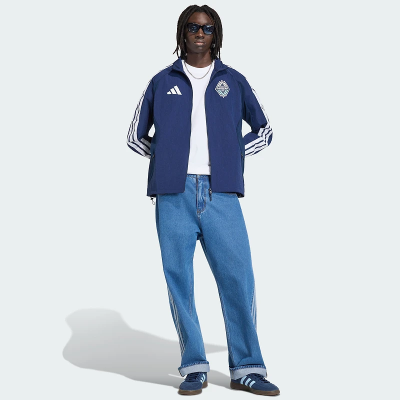 Men's adidas Blue Vancouver Whitecaps FC 2026 Anthem Raglan Full-Zip Jacket