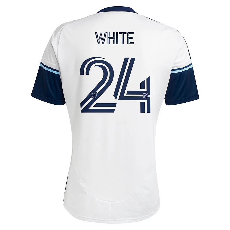 Maillot réplique de joueur The Peak 2025 des Vancouver Whitecaps FC pour homme adidas Brian White