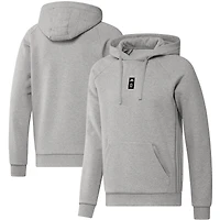 Chandail à capuchon raglan Travel Vancouver Whitecaps FC adidas gris chiné pour homme