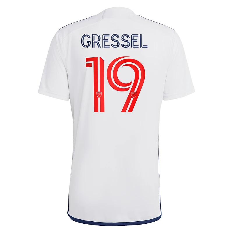 Men's adidas Julian Gressel White Vancouver Whitecaps FC 2023 Bloodlines - Replica Player Jersey
