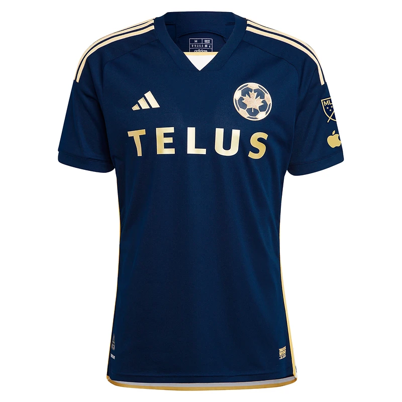 Men's adidas  Navy Vancouver Whitecaps FC 2024 The 50 Authentic Custom Jersey