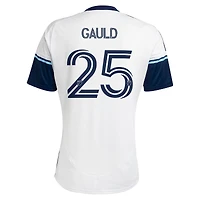 Maillot réplique de joueur adidas Ryan Gauld pour homme Vancouver Whitecaps FC 2025 The Peak Blanc