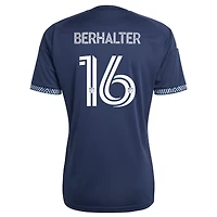 Maillot adidas Sebastian Berhalter pour homme, bleu, Vancouver Whitecaps FC 2026 The Coastal Jersey Replica