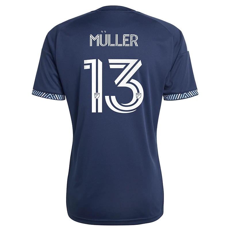 Maillot réplique adidas Thomas Müller bleu Vancouver Whitecaps FC 2026 The Coastal pour homme