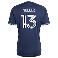 Maillot réplique adidas Thomas Müller bleu Vancouver Whitecaps FC 2026 The Coastal pour homme