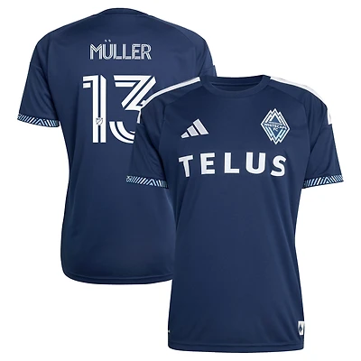 Men's adidas Thomas Müller Navy Vancouver Whitecaps FC 2026 The Coastal Jersey Replica