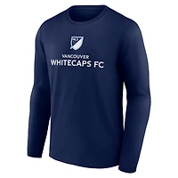 T-shirt à manches longues bleu marine pour homme Vancouver Whitecaps FC Shielded
