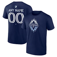 Men's Deep Sea Blue Vancouver Whitecaps FC Team Authentic Custom T-Shirt