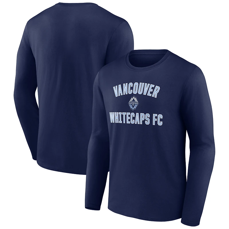 Men's  Deep Sea Blue Vancouver Whitecaps FC Victory Arch Long Sleeve T-Shirt