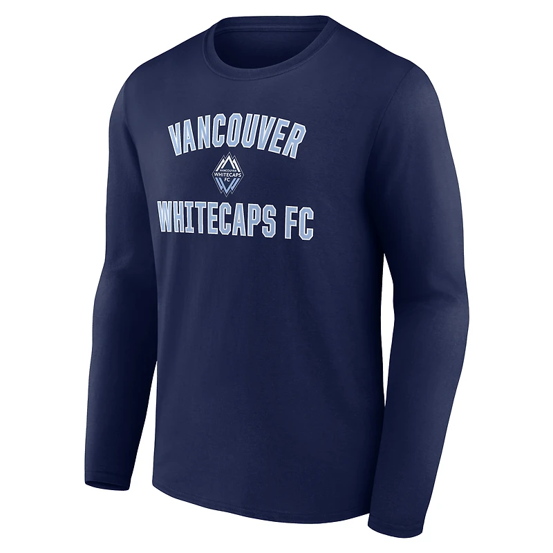 Men's  Deep Sea Blue Vancouver Whitecaps FC Victory Arch Long Sleeve T-Shirt