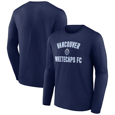 Men's White Vancouver Whitecaps FC Victory Arch Long Sleeve T-Shirt