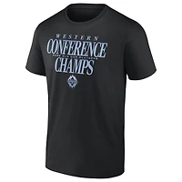 Men's Fanatics Black Vancouver Whitecaps FC 2025 MLS Western Conference Champions T-Shirt