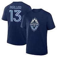 Men's Fanatics Thomas Müller Navy Vancouver Whitecaps FC Name & Number T-Shirt