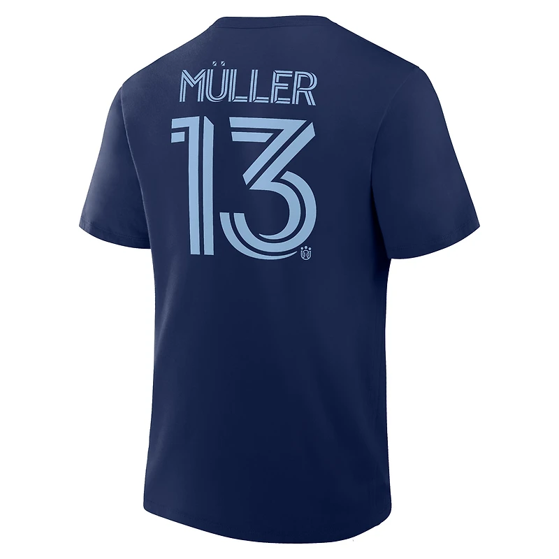 Men's Fanatics Thomas Müller Navy Vancouver Whitecaps FC Name & Number T-Shirt