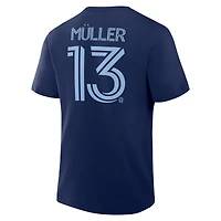 Men's Fanatics Thomas Müller Navy Vancouver Whitecaps FC Name & Number T-Shirt