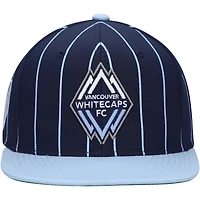 Men's Mitchell & Ness Navy Vancouver Whitecaps FC Team Pin Snapback Hat