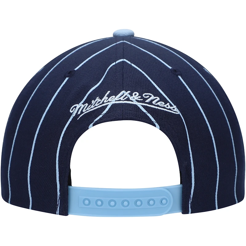 Men's Mitchell & Ness Navy Vancouver Whitecaps FC Team Pin Snapback Hat