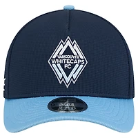 Casquette ajustable New Era Deep Sea Blue Vancouver Whitecaps FC Jersey Hook 9FORTY M-Crown A-Frame pour homme