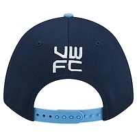Men's New Era Deep Sea Blue Vancouver Whitecaps FC Jersey Hook 9FORTY M-Crown A-Frame Adjustable Hat