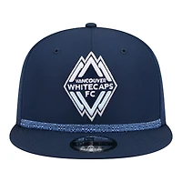 Men's New Era Navy Vancouver Whitecaps FC 2026 Jersey Hook 9FIFTY Snapback Hat