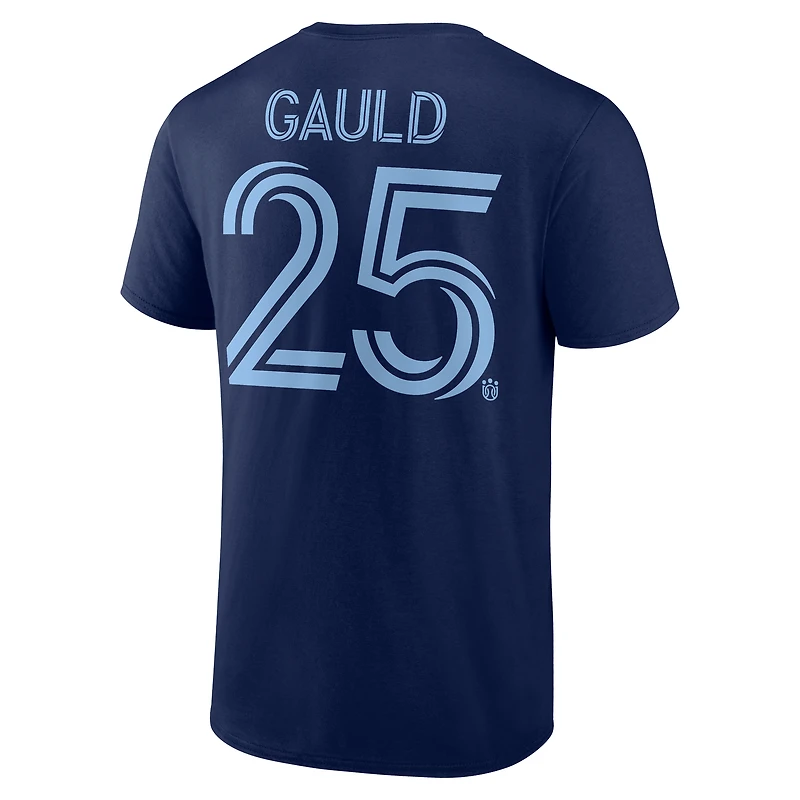 Men's Ryan Gauld Deep Sea Blue Vancouver Whitecaps FC Authentic Stack Name & Number T-Shirt