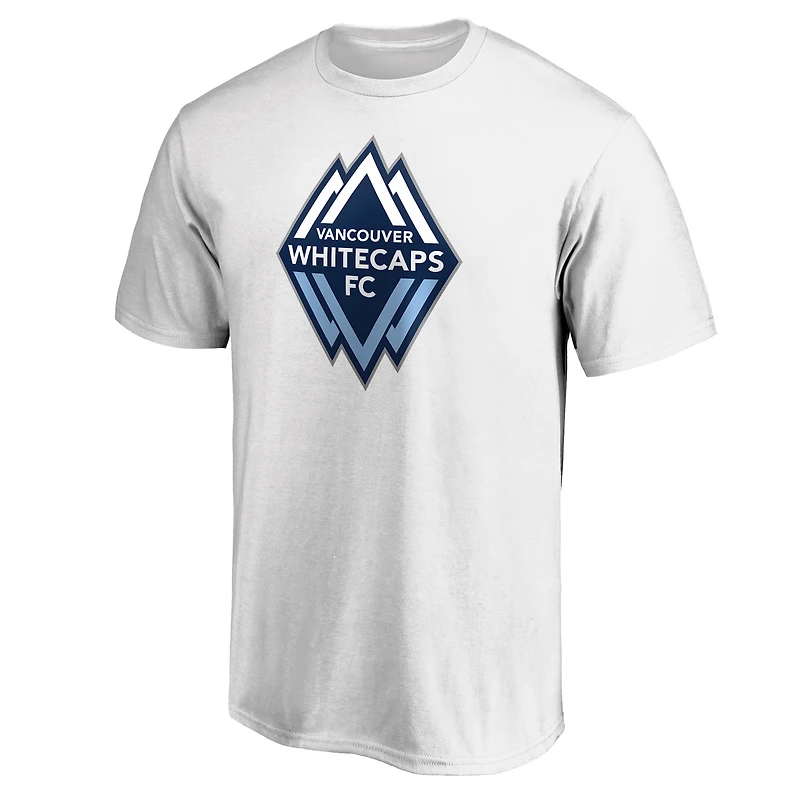 Men's  White Vancouver Whitecaps FC Official Logo T-Shirt