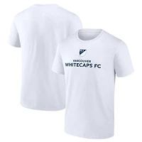 T-shirt blanc pour homme avec logo Vancouver Whitecaps FC