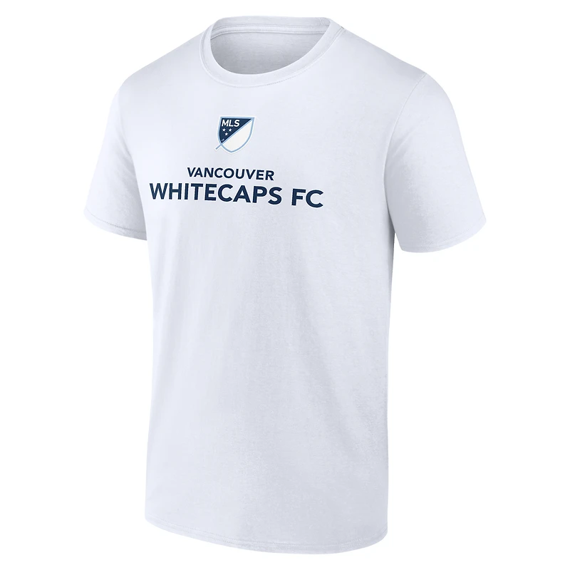 Men's White Vancouver Whitecaps FC Shielded T-Shirt