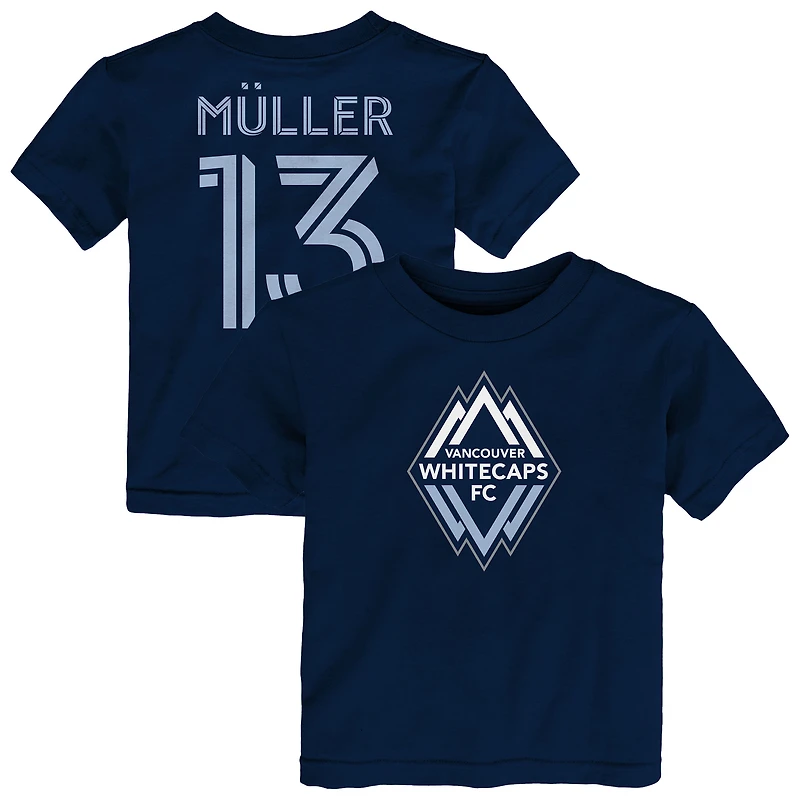 Toddler Outerstuff Thomas Muller Navy Vancouver Whitecaps FC Name & Number T-Shirt