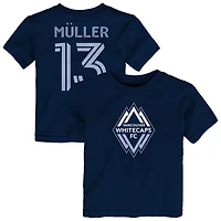 Toddler Outerstuff Thomas Muller Navy Vancouver Whitecaps FC Name & Number T-Shirt