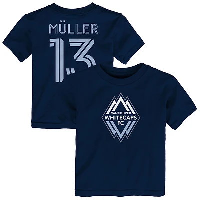 Toddler Outerstuff Thomas Muller Navy Vancouver Whitecaps FC Name & Number T-Shirt